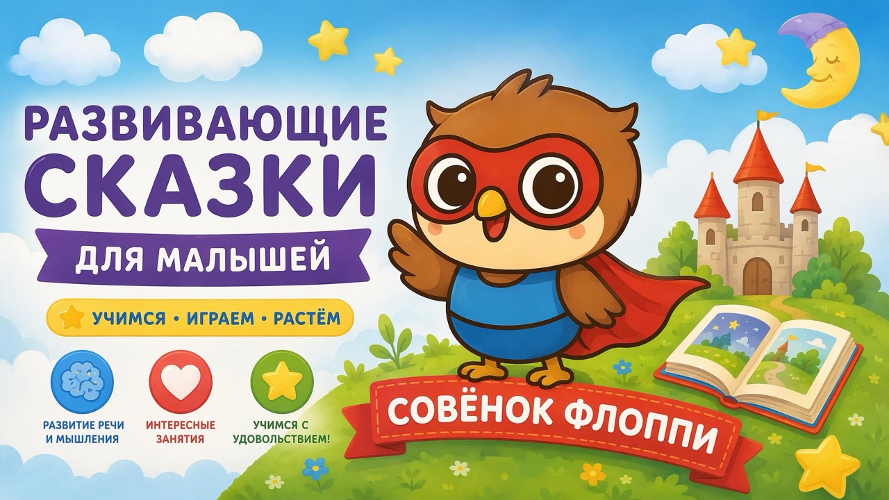 Развивающие сказки с совёнком Флоппи